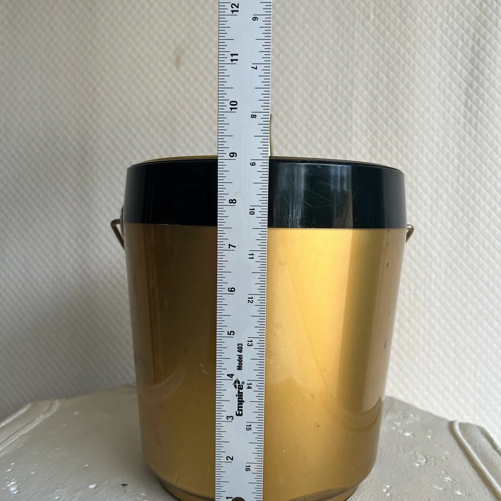 Mid Century Ice Bucket Wine Chiller, Atomic Style Vintage 1960s